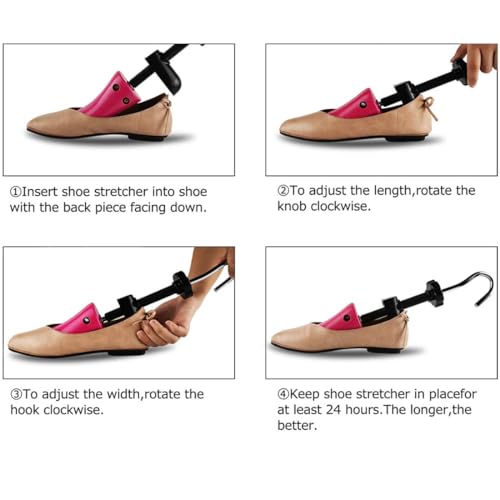 eachway Shoe Stretcher Shoe Trees,Adjustable Length & Width for Men and Women(for M's Us6.5-10; Wm's Us10-13.5) - Image 3