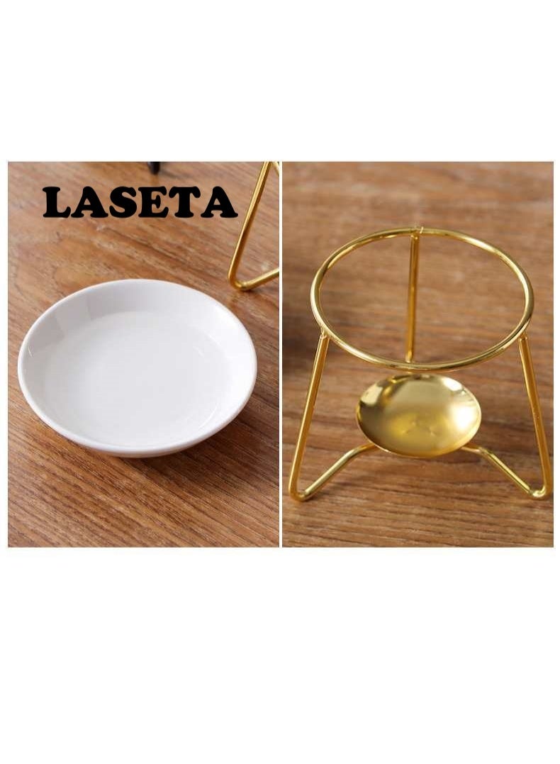 Laseta دفايات الشموع العطرية، قوية ومتينة، مناسبة للزينة في المطاعم، العشاء، الحفلات (بدون شموع)، سوداء - Image 3
