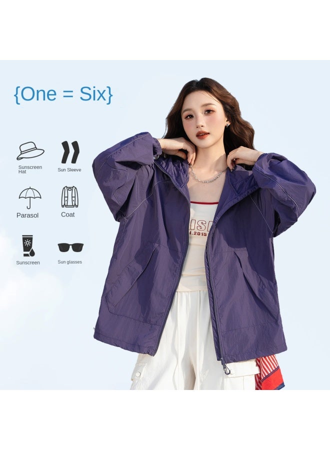 Baleno Upf50+ Lightweight Sun Visor Sunscreen Top For Women, Breathable Summer Sports & Outdoor Sun Protection Jacket - Image 4