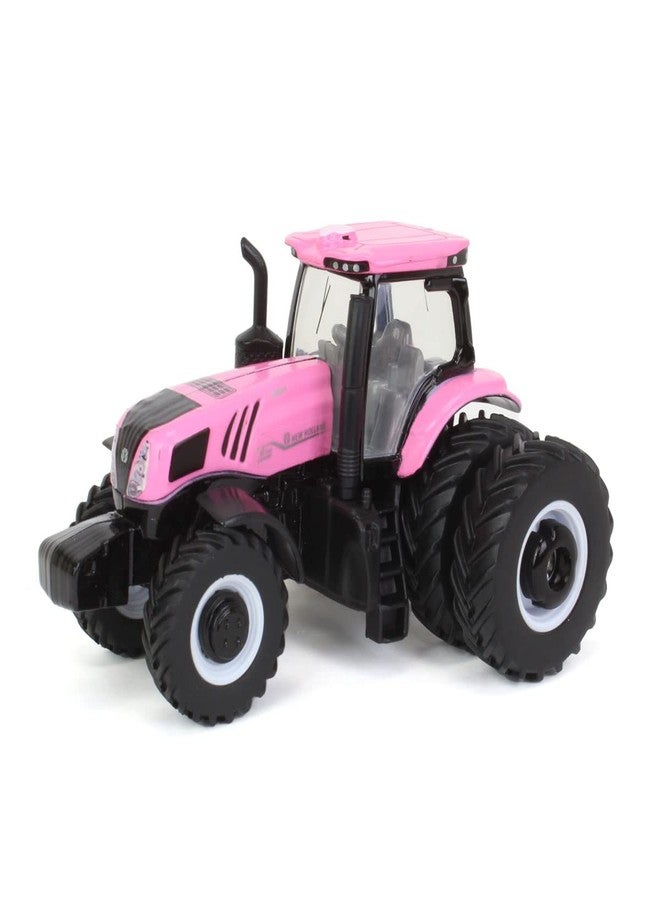 ERTL 1/64 Pink New Holland Genesis T8.380 Tractor with Rear Duals 13997 - Image 1