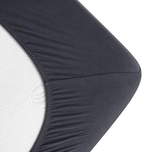 COSMOPLUS Fitted Sheet- COSMOPLUS Twin Fitted Sheet Only（No Flat Sheet or Pillow Shams）,4 Way Stretch Micro-Knit,Snug Fit,Wrinkle Free,for Standard Mattress and Air Bed Mattress from 8” Up to 10”,Gray - Image 5