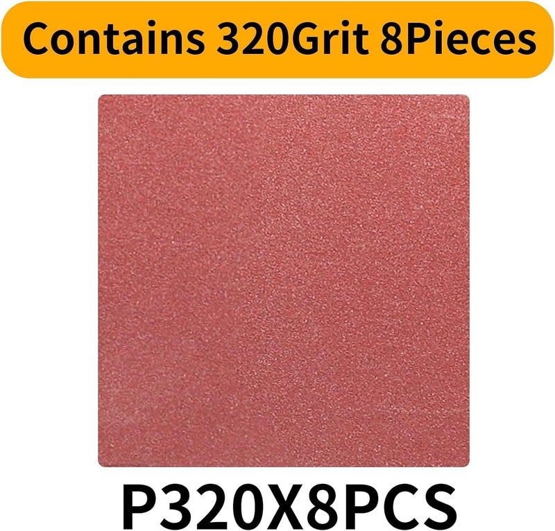 POTUINOM Sanding Belt 4 x 36 Inch,Belt Sander Belts 320 Grits,Best for Sanding Wood,Metal and Paint(8 Pack) - Image 3