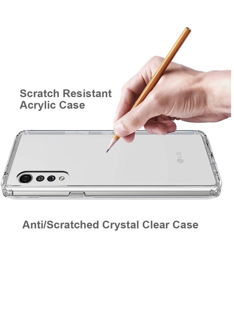 Olliwon TPU Bumper Shockproof Case Transparent PC Design Back Cover For LG Velvet 5G Clear - Image 5