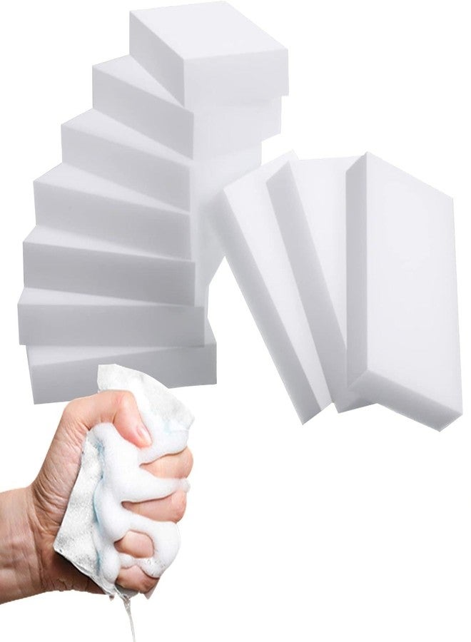 TRENDERA 4 PCS Magic Sponge Eraser Multi-Functional Household Cleaning Non-Scratch Scrub Sponge Pads for Kitchen, Bathroom, Tub, Sink, Furniture, Car, Walls, Shoes - Image 1