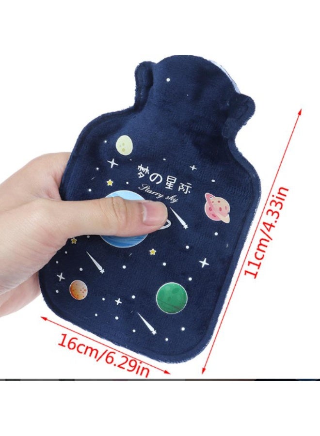 Hot water bottle with a soft velvet cover – a cute design for children and adults to relieve pain and warm the body in various shapes - Image 5