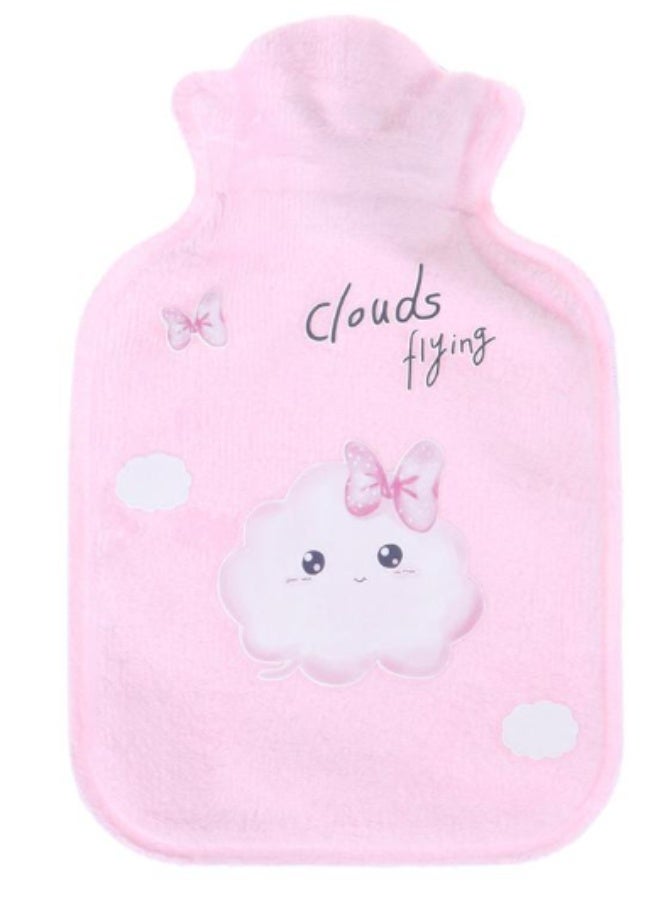 Hot water bottle with a soft velvet cover – a cute design for children and adults to relieve pain and warm the body in various shapes - Image 2