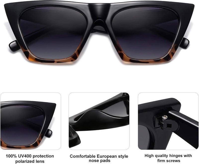 Sojos Oversized Square Cateye Polarized Sunglasses for Women Men Big Trendy Sunnies - Image 3