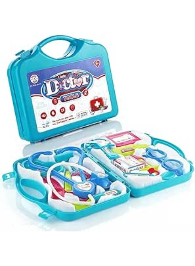 ULTRINA Doctor Play Set with Fordable Suitcase, Doctor Set Toy Game Kit, Compact Medical Accessories Toy Set Pretend Play Sets, Doctor Kit Toy for Kids.