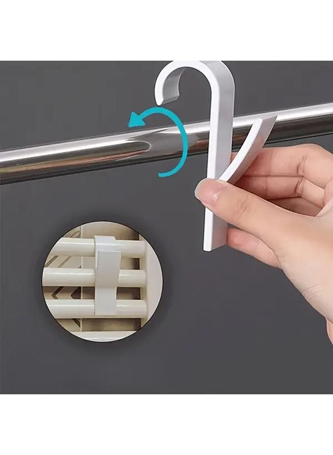 4pcs Bathroom Hanger Clips Heated Towel Radiator Hook Rack Multifunctional Drying Hooks - Image 3