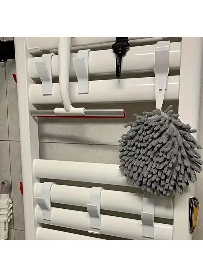 4pcs Bathroom Hanger Clips Heated Towel Radiator Hook Rack Multifunctional Drying Hooks - Image 5