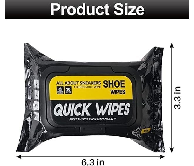 Copelle Natural Sneaker & Shoe Cleaner Wipes - 2 Packs of 80 - Portable Sneakers Cleaner Shoe Wipes Quickly Remove Dirt & Stains - These Disposable Shoe Cleaning Wipes Can Be Used On Footwear - Image 2