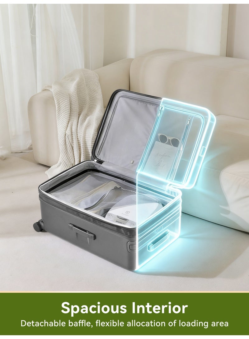 LIGHTGO 7655 large size check in size ABS mix PC Suitcase check in luggage 30 inch with Expandable with TSA travel case - Image 3