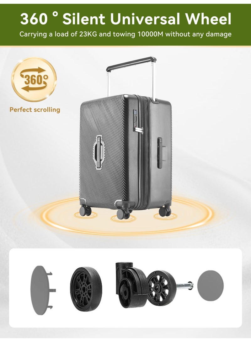 LIGHTGO 7655 large size check in size ABS mix PC Suitcase check in luggage 30 inch with Expandable with TSA travel case - Image 5