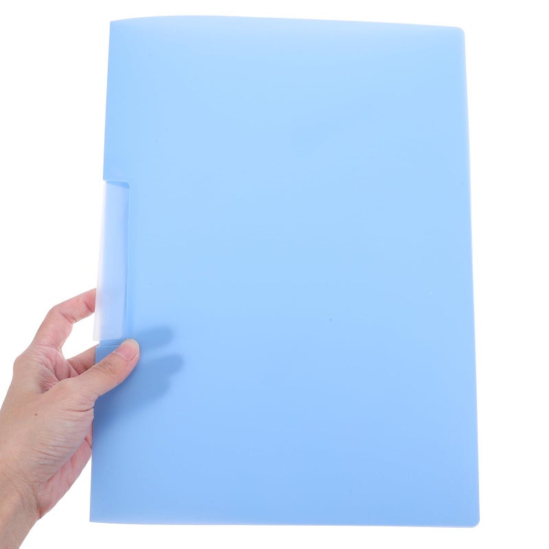Rotating A4 File Folders with Dividers 5pcs Blue Gradient Plastic Organizer for Home Office School - Image 4