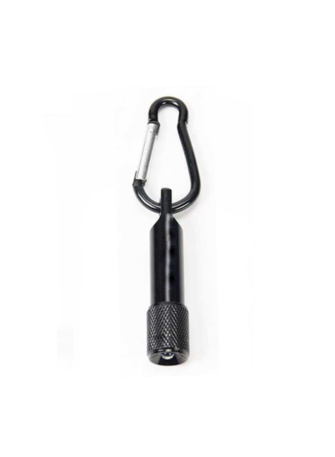 Outdoor Camping Mountaineering Strong Light Mini Flashlight Aluminum Alloy Small Flashlight Household Keychain Lamp Gift Flashlight-Color:Black  - Image 1