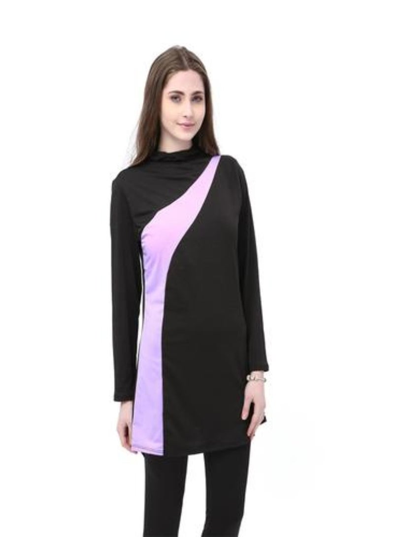 Loquat Three-Piece Modest Swimwear fot Women Set Long Sleeve Full Cover Design Conservative and Elegant Style Solid Colors Women Full Coverage Beach or Pool - Image 3