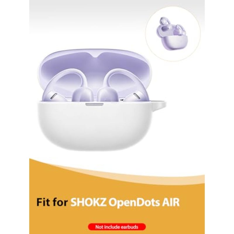 Case for SHOKZ OpenDots Air Silicone Protective Cover, Full-Body Protection with Anti-Shockproof, Scratch Protection, Includes Lanyard and Cleaning Kit - Image 2