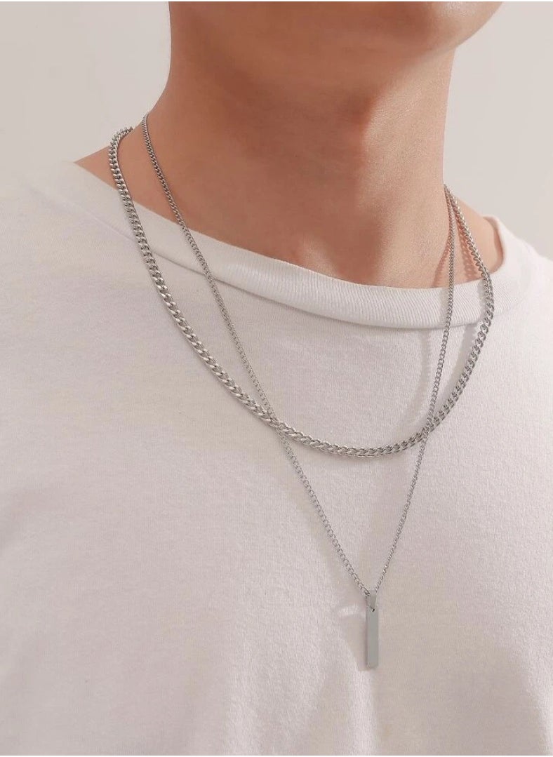 JewelryLand Elegant Stainless Steel Necklace For Men  - Image 1