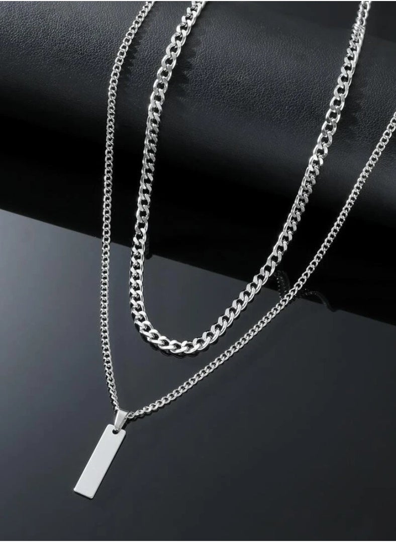JewelryLand Elegant Stainless Steel Necklace For Men  - Image 2