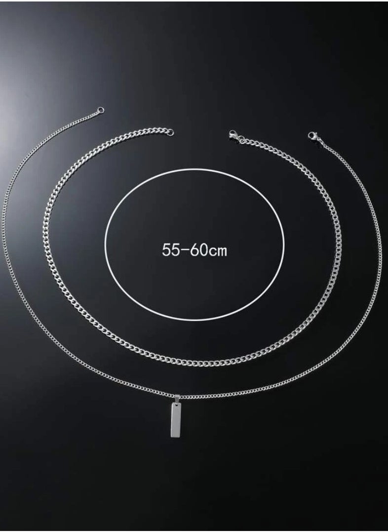 JewelryLand Elegant Stainless Steel Necklace For Men  - Image 3