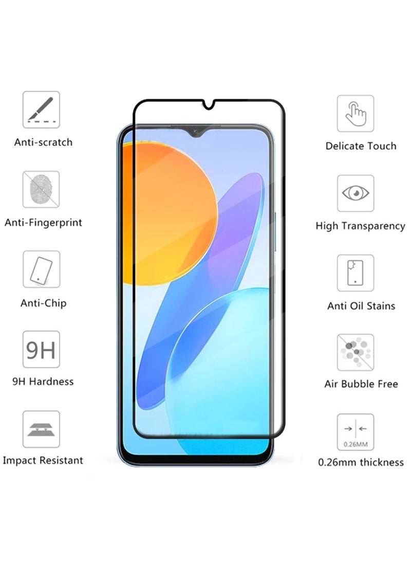 Huawei Honor X6 Screen Protector | Tempered Glass Screen Protector Full HD Quality With Anti-Scratch Edge to Edge Coverage Including Easy Installation Kit - Black  - Image 3
