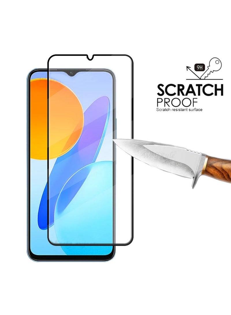 Huawei Honor X6 Screen Protector | Tempered Glass Screen Protector Full HD Quality With Anti-Scratch Edge to Edge Coverage Including Easy Installation Kit - Black  - Image 2
