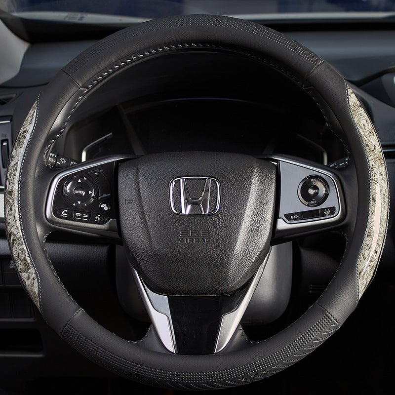 The inner ring is made of selected rubber material, ensuring safe driving. Car steering wheel cover. - Image 4