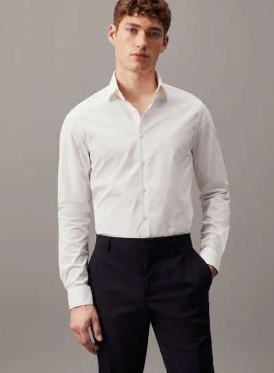 CALVIN KLEIN Slim Poplin Dress Shirt