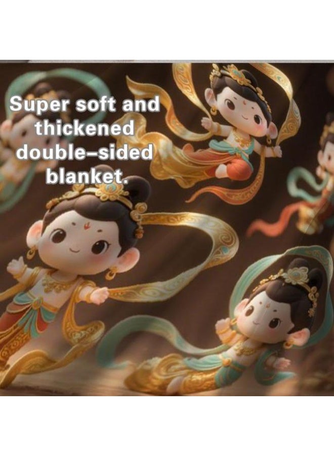 عام بطانية رقيقة من الفانيلا (حرارة ومريحة، ومناسبة للنوم واستخدام اللعبة والغبار والرمل) 150 سم * 200 سم - 611 - Image 1