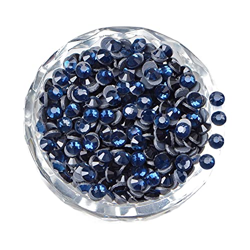 LPBeads 2000 Pieces SS20 Montana Hotfix Rhinestones Flatback Round Crystal Glass Rhinestones Gems for Crafts Nail Face Art Clothes Shoes Bags DIY - Image 1