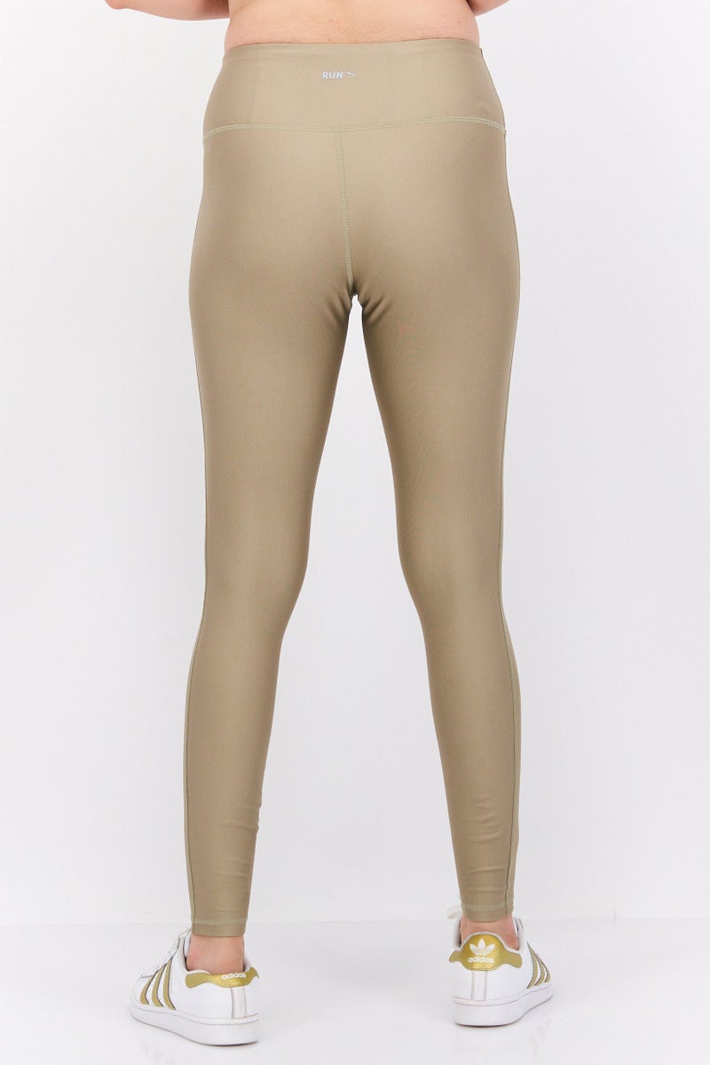 PUMA Women Sportswear Fit Brand Logo Training Tights, Tan  - Image 3
