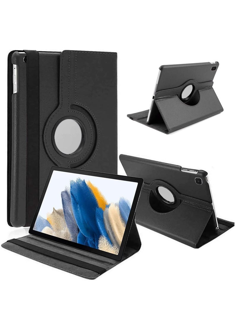 ELTRAZONE Galaxy Tab A9 Case - 360° Rotatable Tablet Cover for Samsung Galaxy Tab A9 8.7 Inch (2023, SM-X200/SM-X205/SM-X207) - PU Leather Protective Cover with Auto Wake/Sleep - Black - Image 1