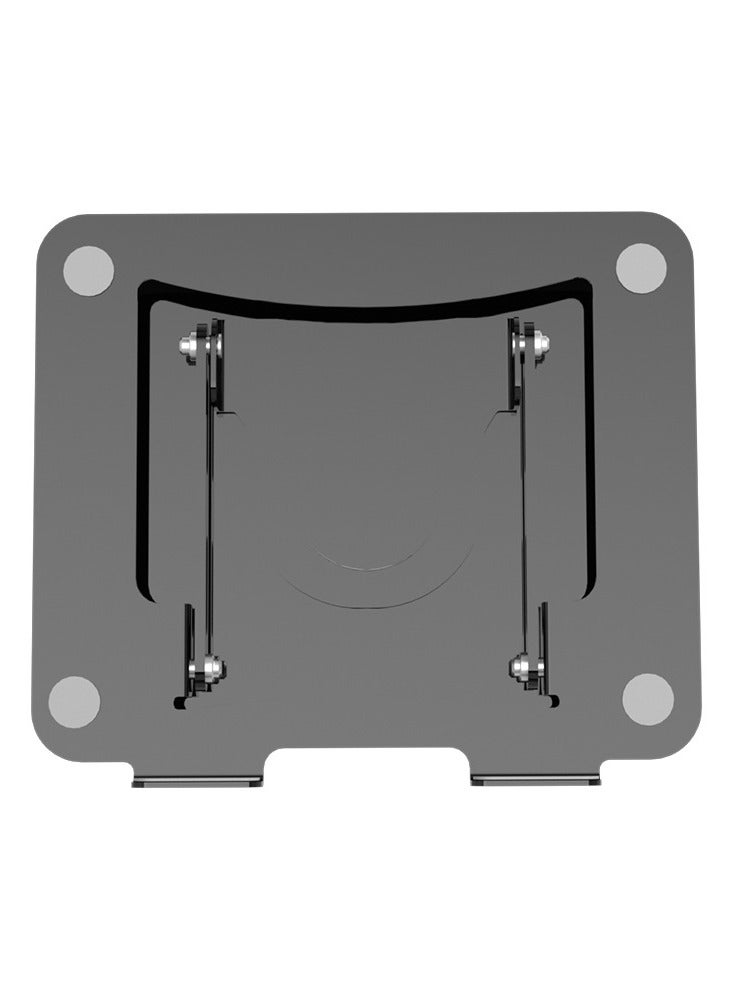 Oregon 360 Degree Metal Laptop Folding Stand Tablet Mobile Phone Desktop Lifting Height Enhancing Heat Dissipating Swivel Stand Colour: Black - Image 1