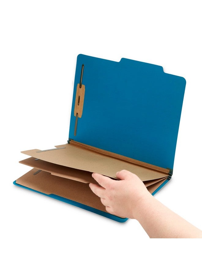 بلو سوميت سابلايز مجلدات تصنيف باللون الأزرق الداكن، 3 أقسام، بحجم حرف مع توسعات Tyvek مقاس 2 بوصة، تستخدم لتنظيم السجلات الطبية وملفات العملاء، رائعة كمجلدات للإيجار، عبوة من 10 قطع - Image 4