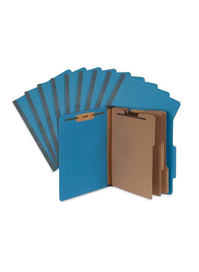بلو سوميت سابلايز مجلدات تصنيف باللون الأزرق الداكن، 3 أقسام، بحجم حرف مع توسعات Tyvek مقاس 2 بوصة، تستخدم لتنظيم السجلات الطبية وملفات العملاء، رائعة كمجلدات للإيجار، عبوة من 10 قطع - Image 1