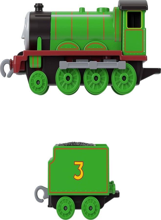 Thomas & Friends by Fisher-Price Train, Large Push-Along Die-Cast Henry Engine & Cargo Car from The Classic & All Engines Go Series, for Preschoolers - Image 4