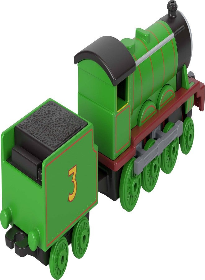 Thomas & Friends by Fisher-Price Train, Large Push-Along Die-Cast Henry Engine & Cargo Car from The Classic & All Engines Go Series, for Preschoolers - Image 5