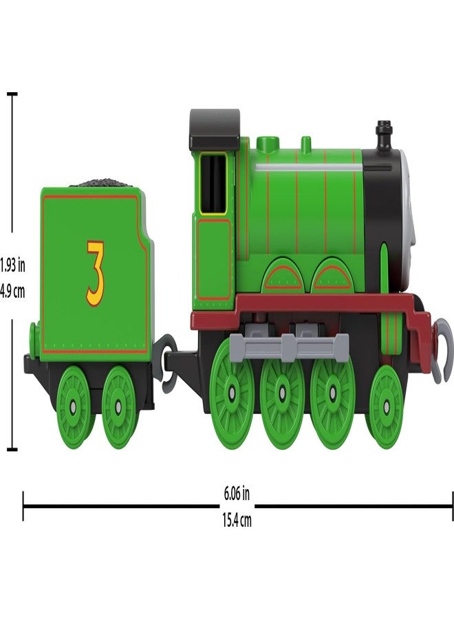 Thomas & Friends by Fisher-Price Train, Large Push-Along Die-Cast Henry Engine & Cargo Car from The Classic & All Engines Go Series, for Preschoolers - Image 2
