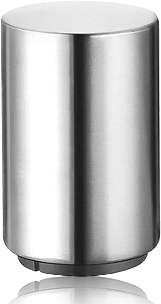 NILKANTH Beer Bottle Opener | Stainless Steel Push Down Pop Off Tool with Magnetic Cap Catcher | Quick Open Bartender Accessory for Home, Bar, Parties & Camping (Silver) - Image 1
