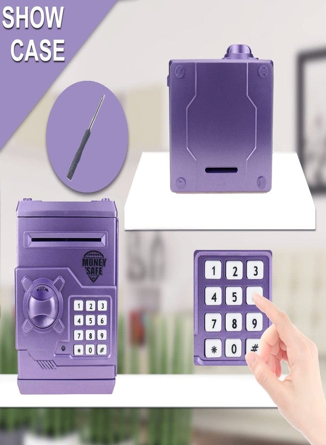 TOPBRY Kids Electronic Piggy Bank Safe Toy for 3-14 Year Old Boys and Girls (Purple) - Image 4