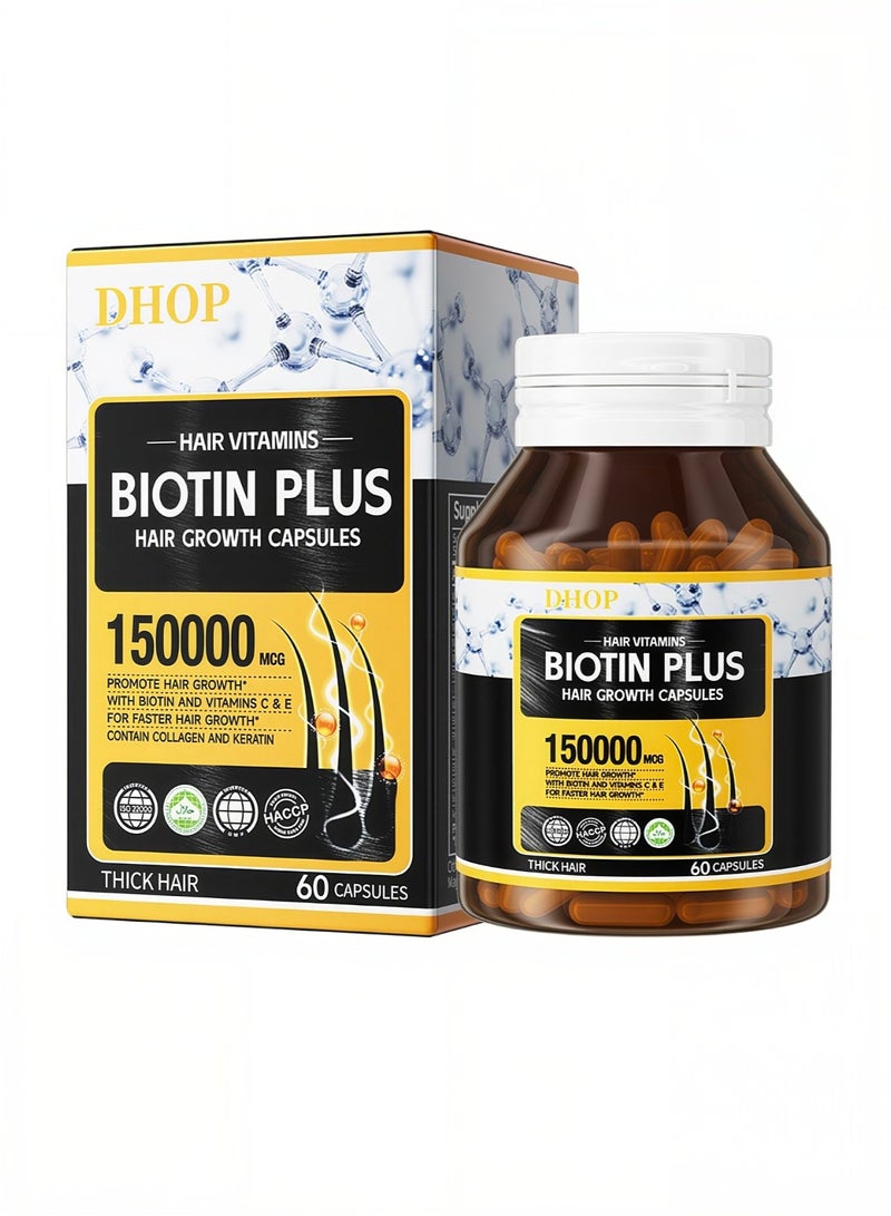 DHOP Hair Vitamins Biotin Plushair Growth Capsules - Image 4