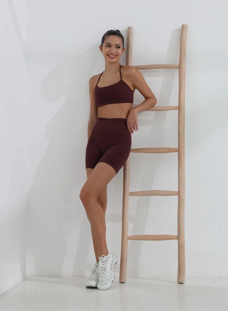 Mohuki Reddish Brown Olivia Side Pocket Short for Women | Best Price UAE