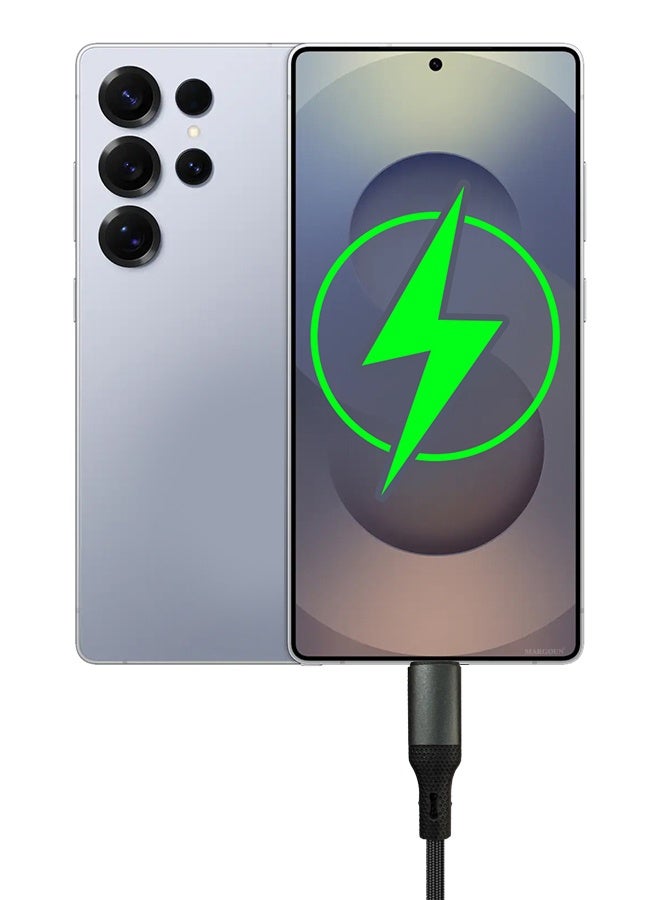 Fast USB-C to USB-C Cable Premium Braided Fast Charging and Data Transfer, PD Supported 1m - Image 5