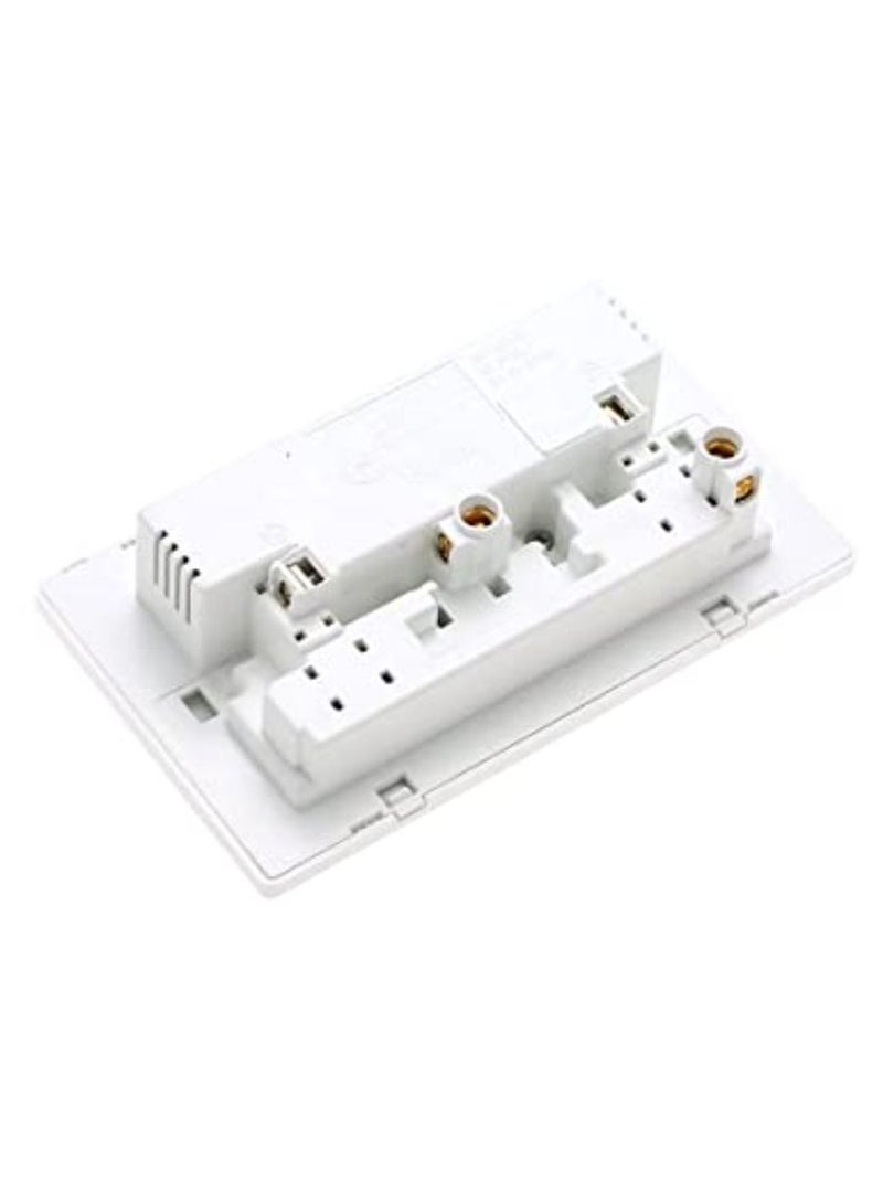 QUESERA Universal Wall Socket Dual 2 USB Plug Switch Power Supply Plate 2100mA Multifunctional Three Hole Socket - Image 3