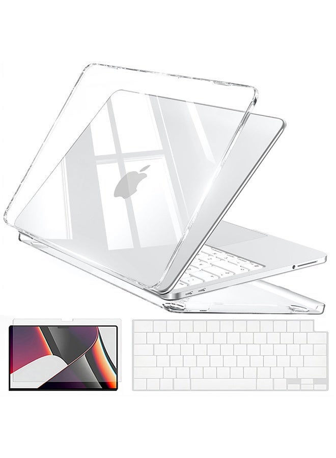 O Ozone Perfect Fit Ultra-thin Super Crystal Hard Shell Case Compatible with MacBook Neo Case 13 inch 2026 Release Model (A3404) – Hard Shell Case with Keyboard Cover & Screen Protector, Clear - Image 1
