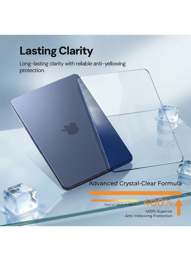 O Ozone Perfect Fit Ultra-thin Super Crystal Hard Shell Case Compatible with MacBook Neo Case 13 inch 2026 Release Model (A3404) – Hard Shell Case with Keyboard Cover & Screen Protector, Clear - Image 4