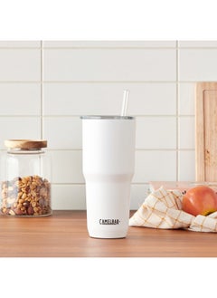 CAMELBAK CamelBak Horizon Straw Tumbler, Insulated Stainless Steel, 30oz, White  - Image 2