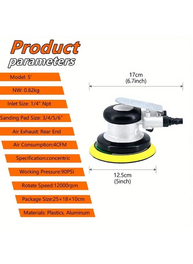 7 قطعة مجموعة 4 و 5 بوصة هيكل آلة تلميع صناعية هوائية لسيطة معادن DIY - Image 3