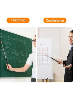 erorex Teachers Pointer Retractable Pointer Stick Handheld Pointer Stick Teacher Pointer Stick Telescoping Teachers Pointer For Teaching Presentations Lectures And Seminars Office  - Image 4