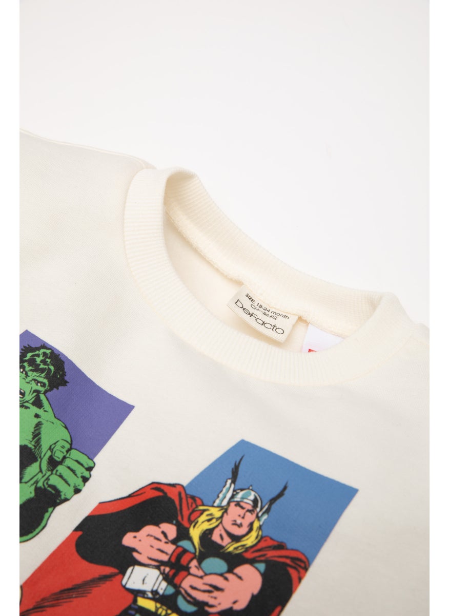 DeFacto Baby Boy 2 piece Regular Fit Crew Neck Marvel Licensed Set  - Image 2